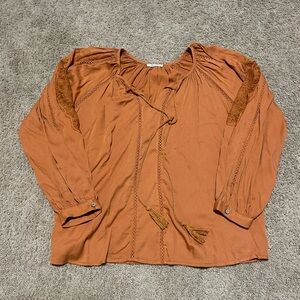 Women's Miss Me Rust Blouse
